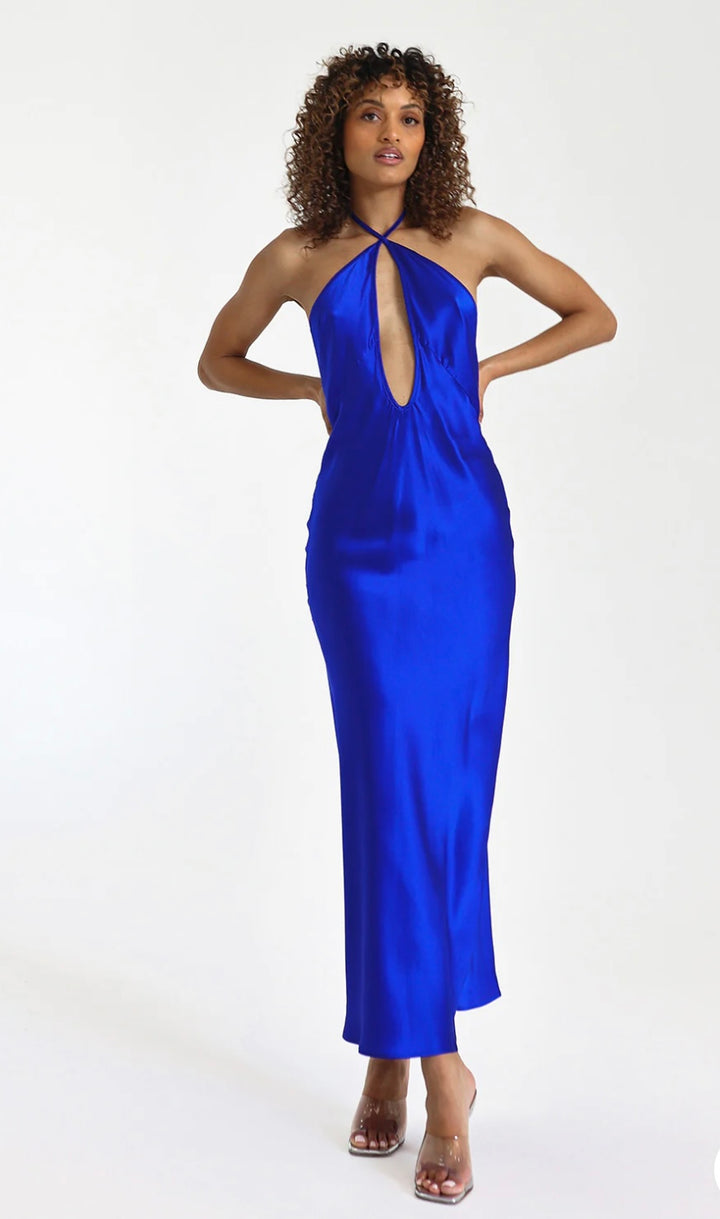 Natalie Rolt Irena Dress in Electric Blue