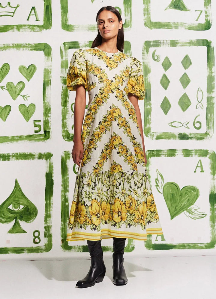 Alémais Floral Gisela Midi Dress