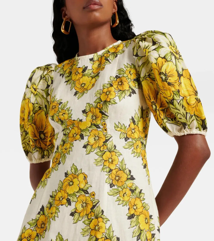 Alémais Floral Gisela Midi Dress
