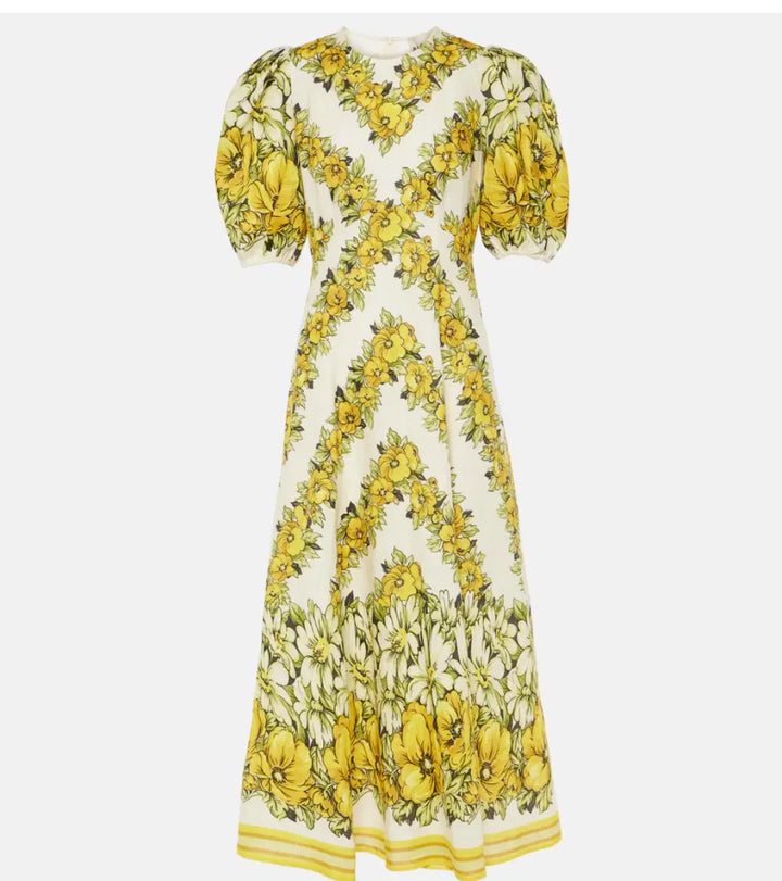 Alémais Floral Gisela Midi Dress