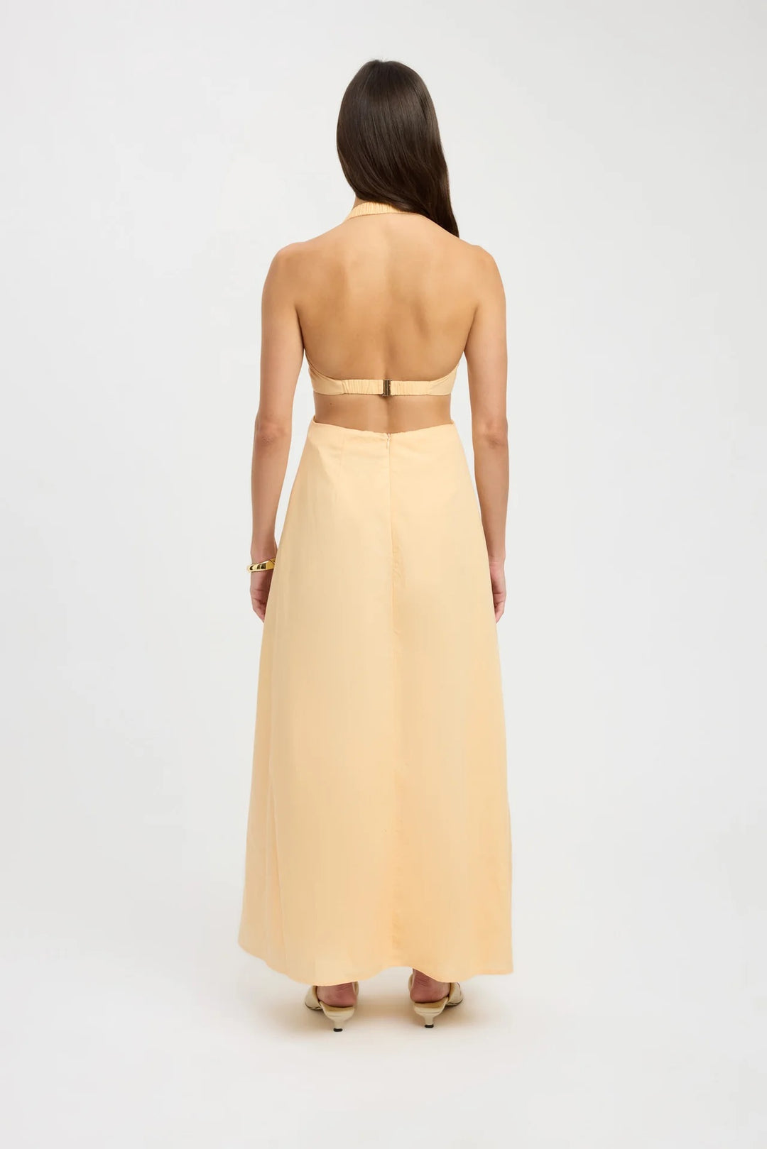 Kookai Yellow Romeo Ring Maxi Dress