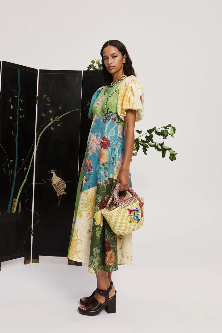 Alémais Avery Spliced Midi Dress