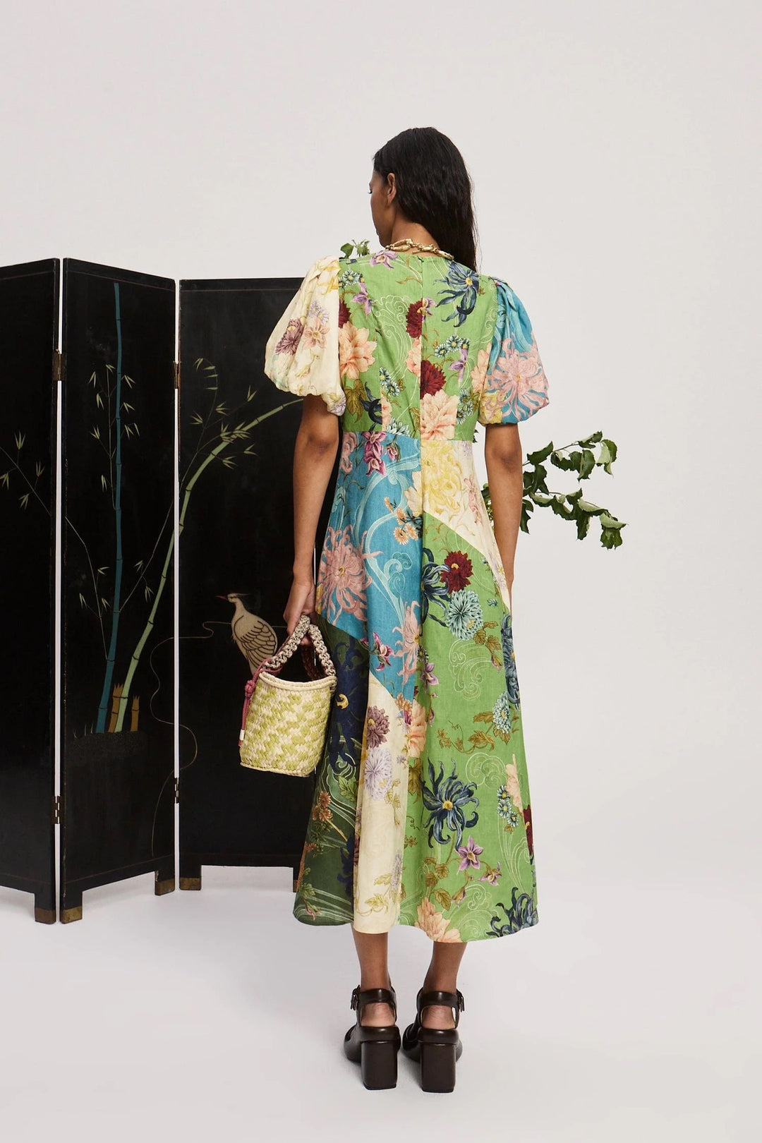 Alémais Avery Spliced Midi Dress