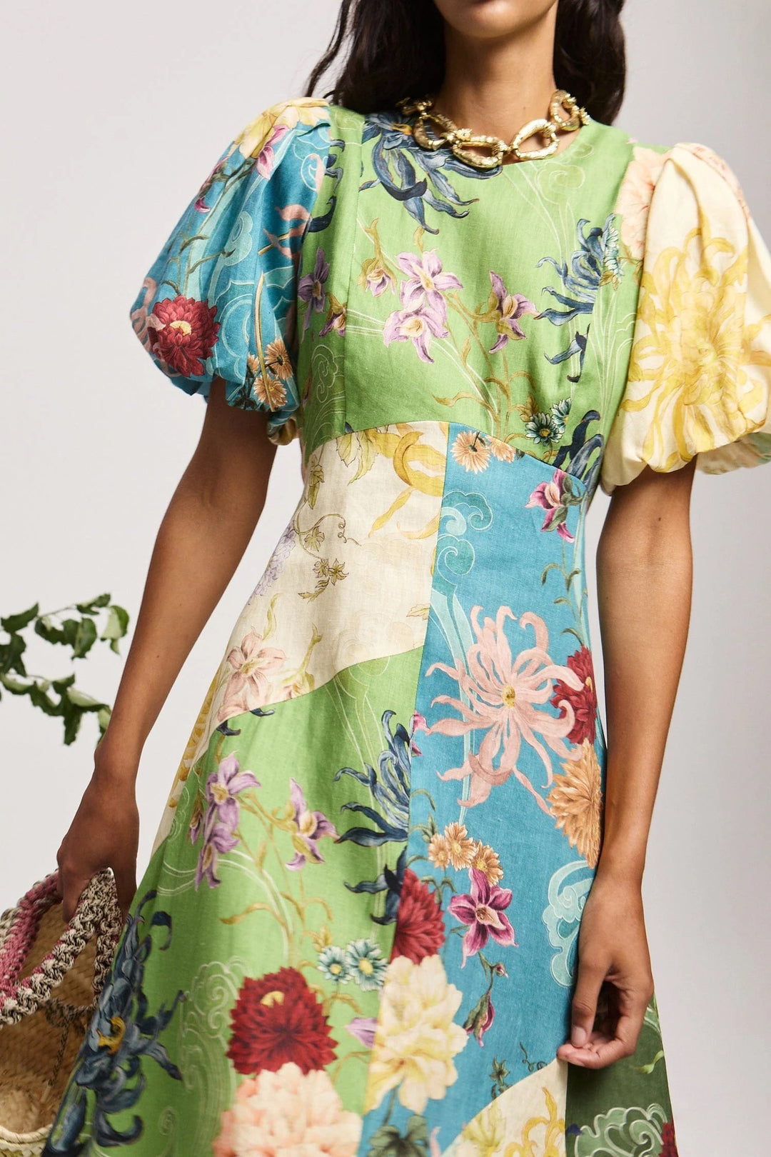 Alémais Avery Spliced Midi Dress