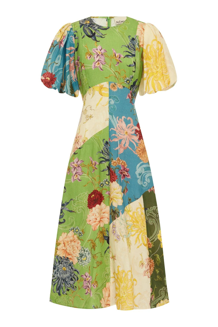Alémais Avery Spliced Midi Dress