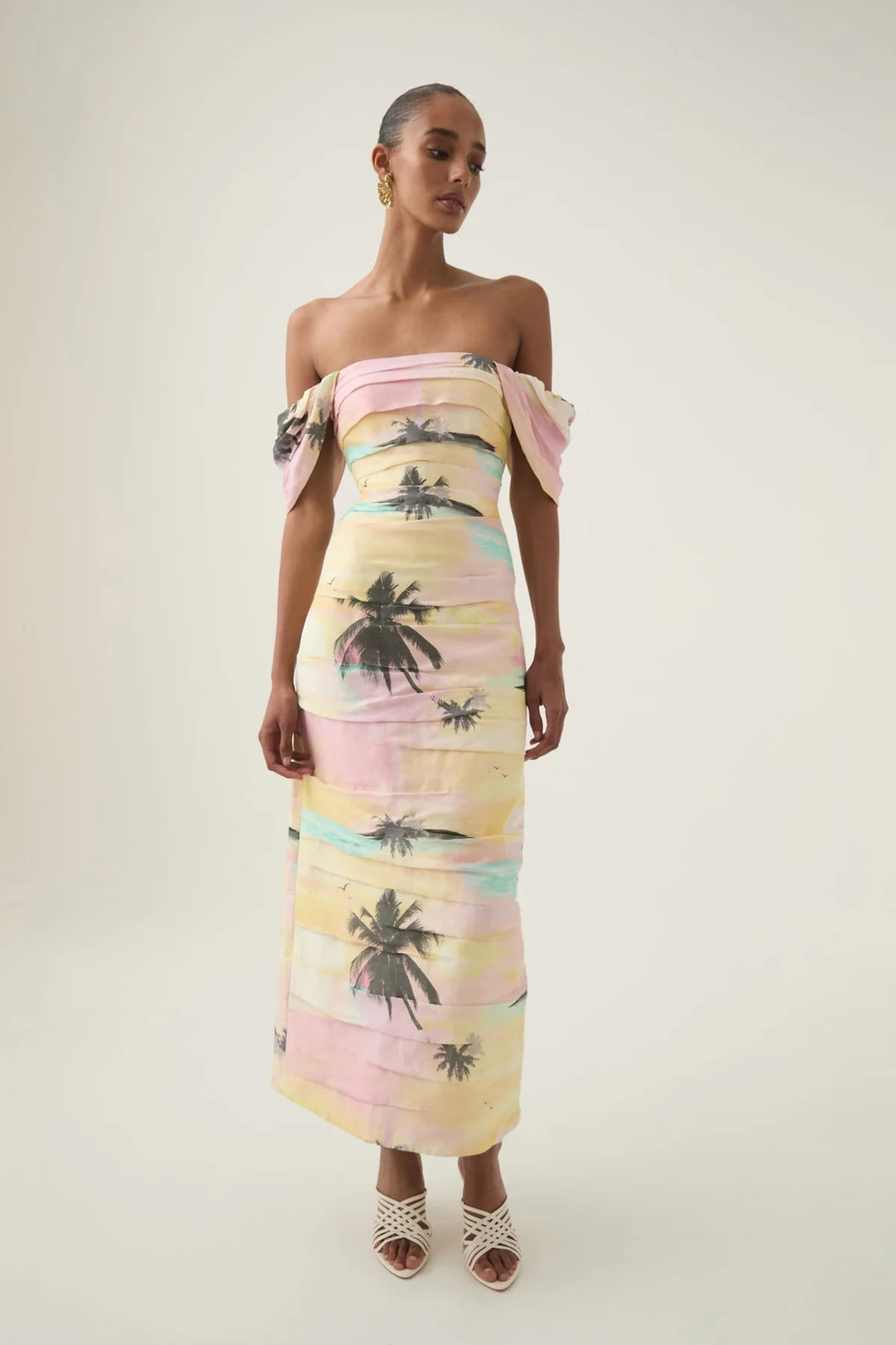 AJE Zara Gathered Maxi Dress