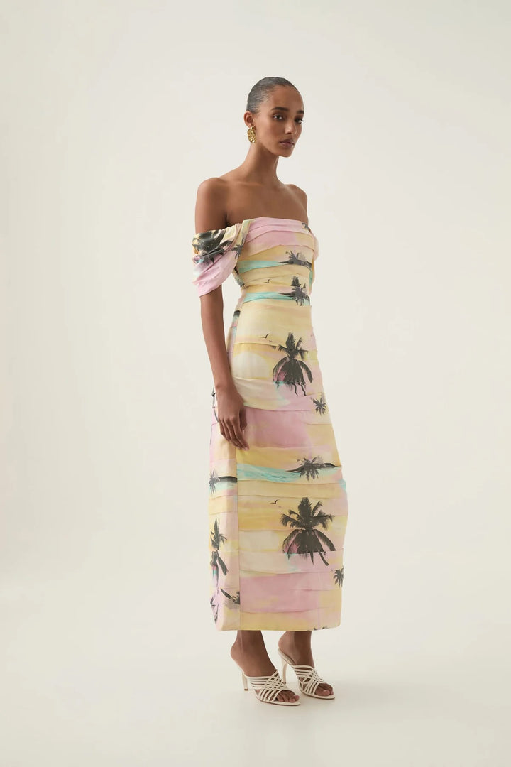 AJE Zara Gathered Maxi Dress