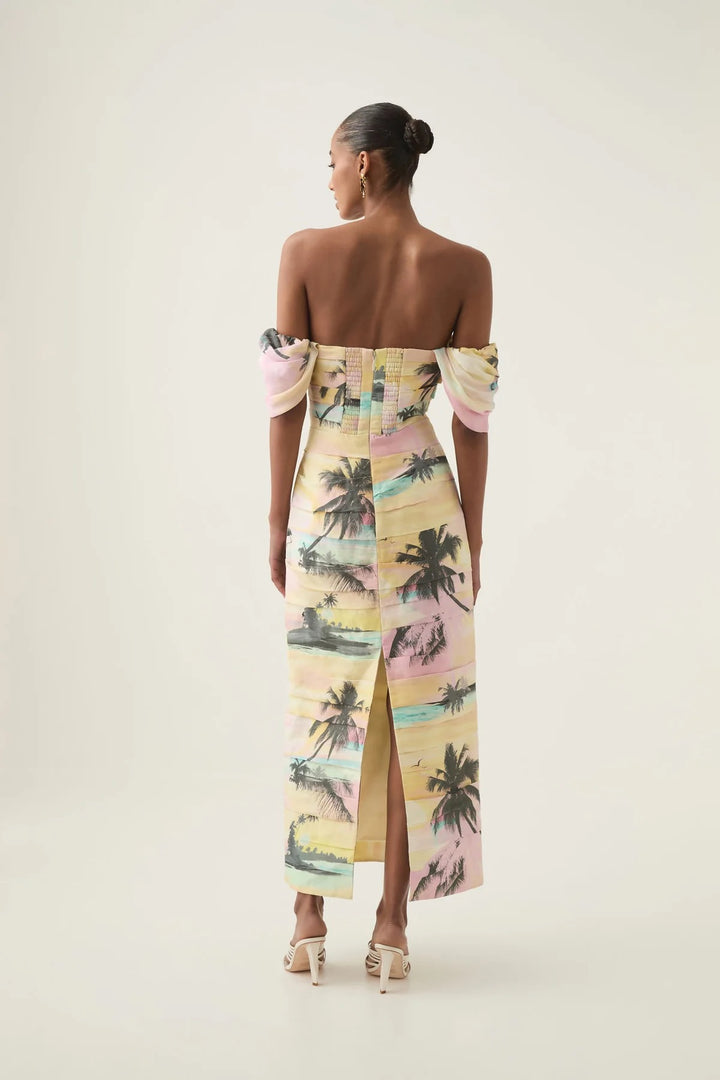 AJE Zara Gathered Maxi Dress
