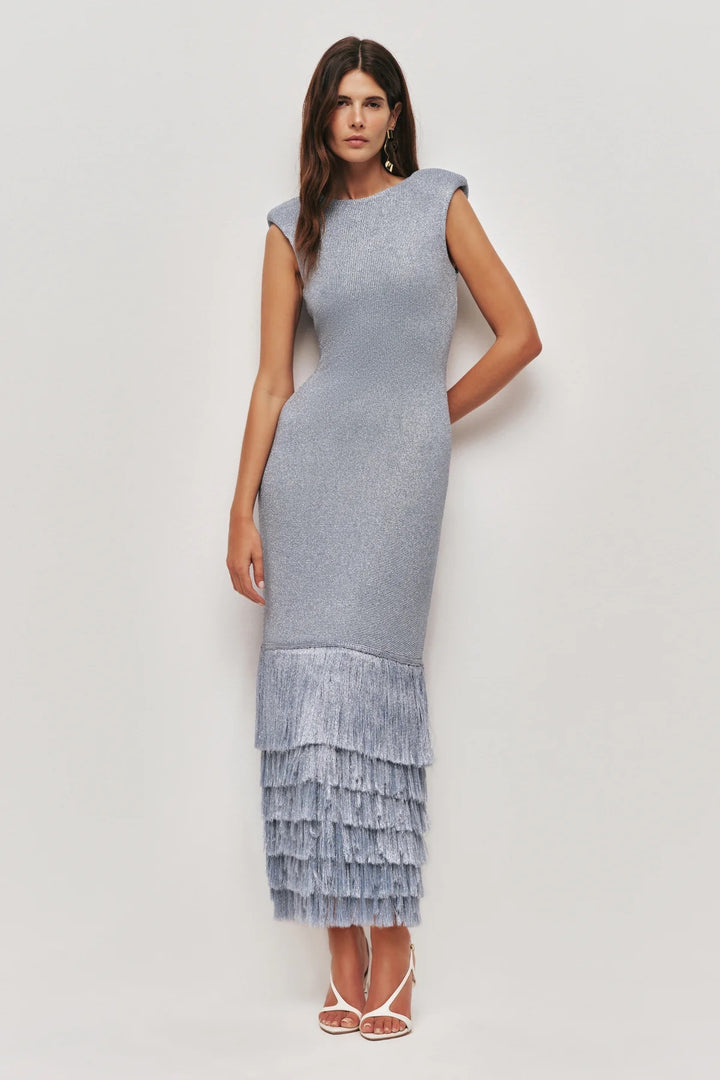 AJE Blue Breeze Knit Midi