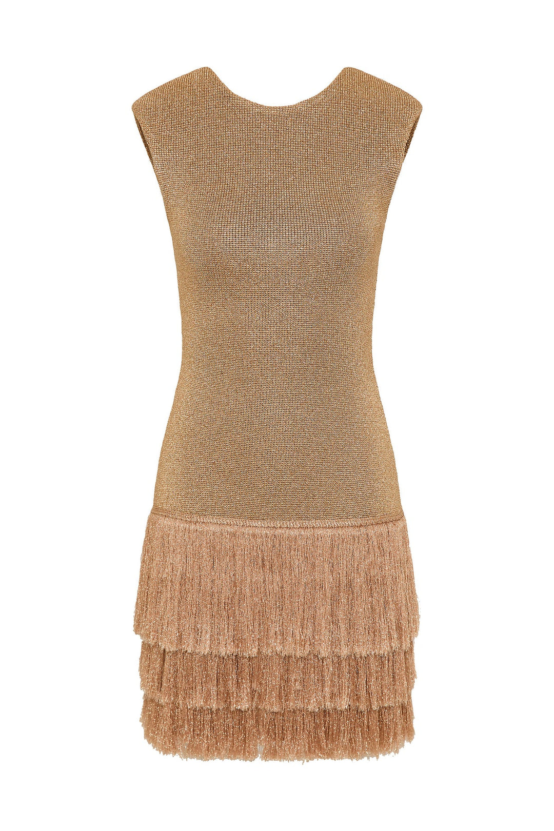 AJE Rose Gold Breeze Knit Mini Dress