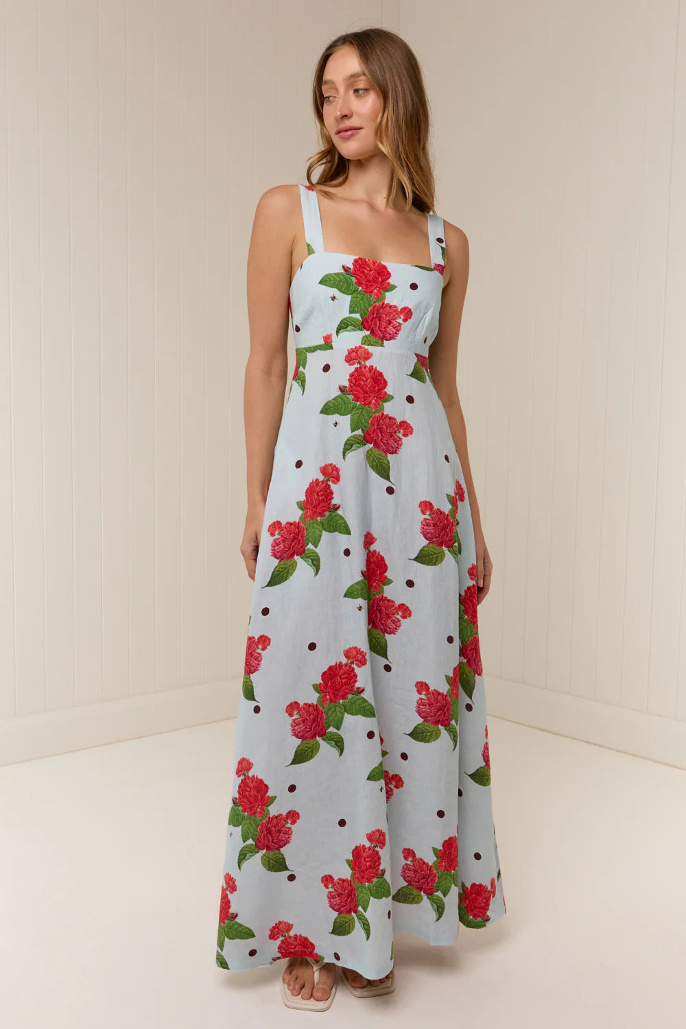 Palm Noosa Belle Dress in Sky Garden