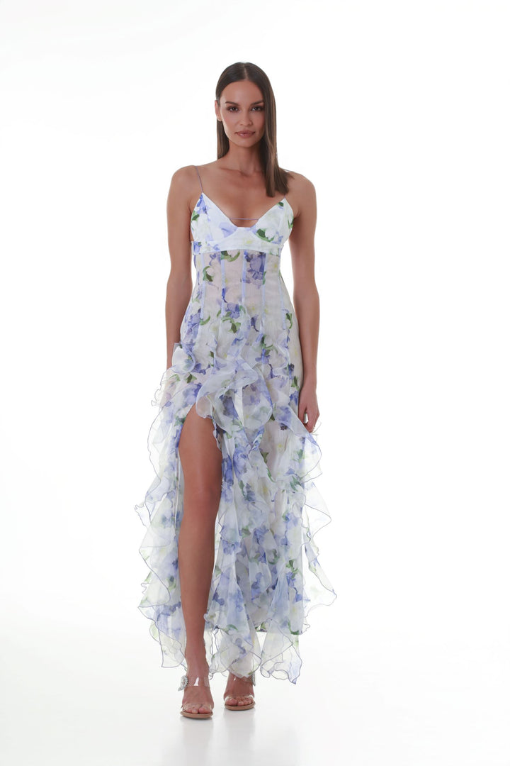 Menti Iris Flower Maxi Dress