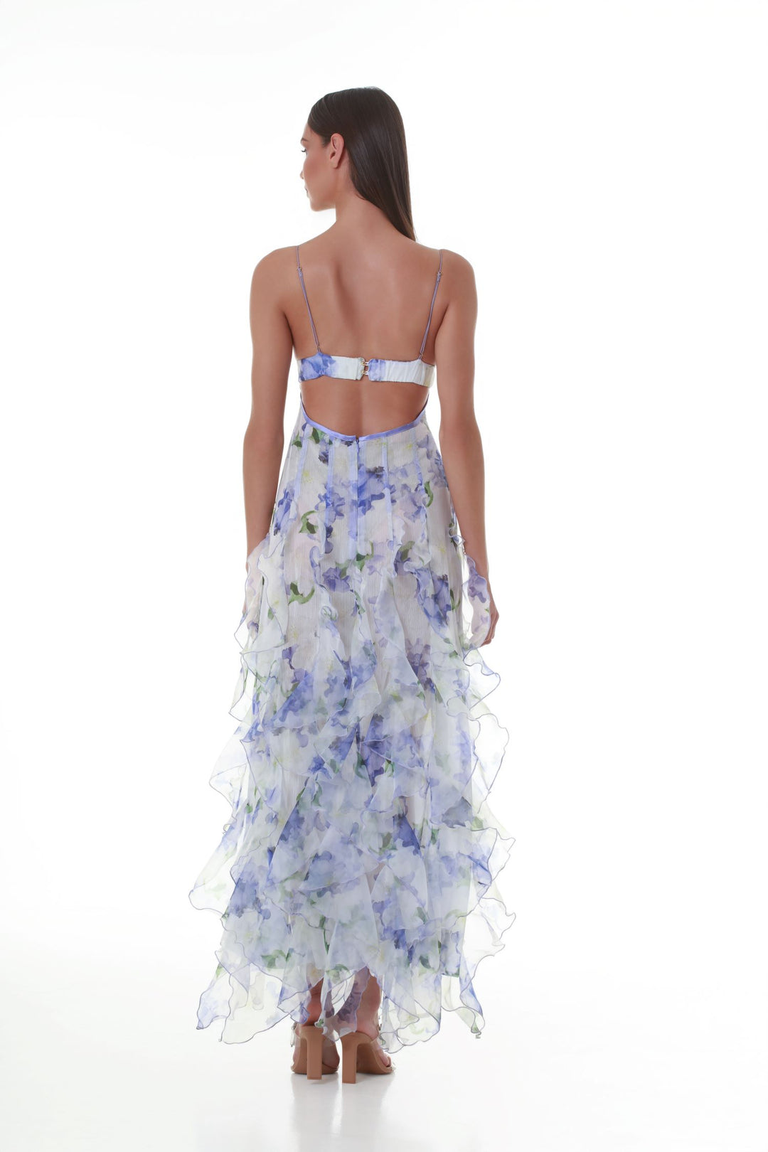 Menti Iris Flower Maxi Dress